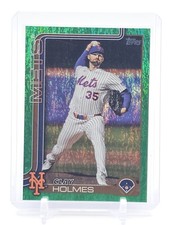 CLAY HOLMES 2025 TOPPS UPDATE SERIES GREEN HOLO FOIL #US245 METS /99 Q6573