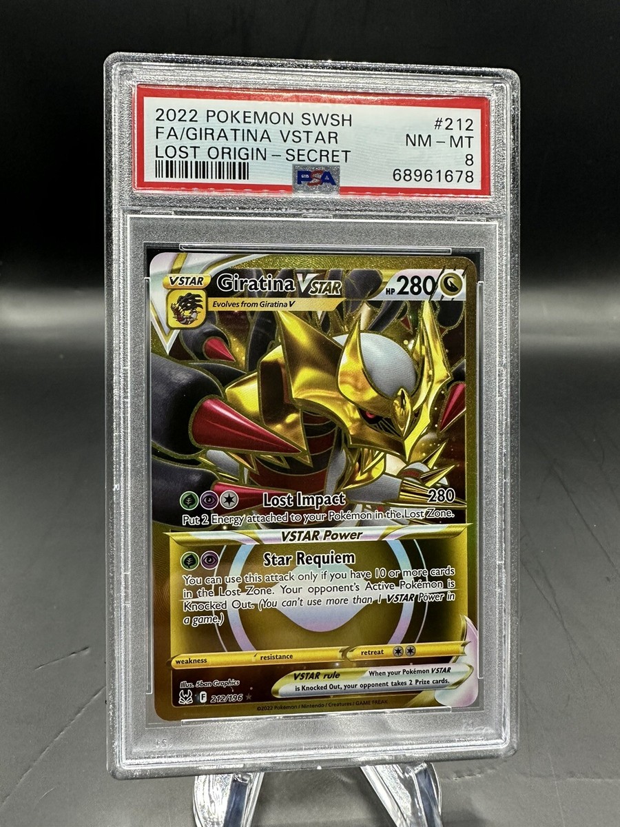 2022 Pokemon SWSH Lost Origin Secret #212 Giratina Vstar FA PSA 9