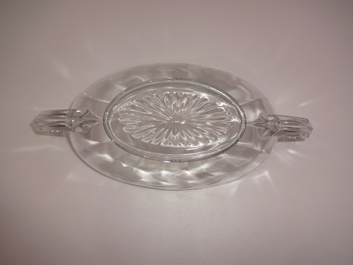 4 Pc Set Vintage Clear Glass Etched Flowers Sugar Bowl & Lid Creamer & Dish - Picture 20 of 20