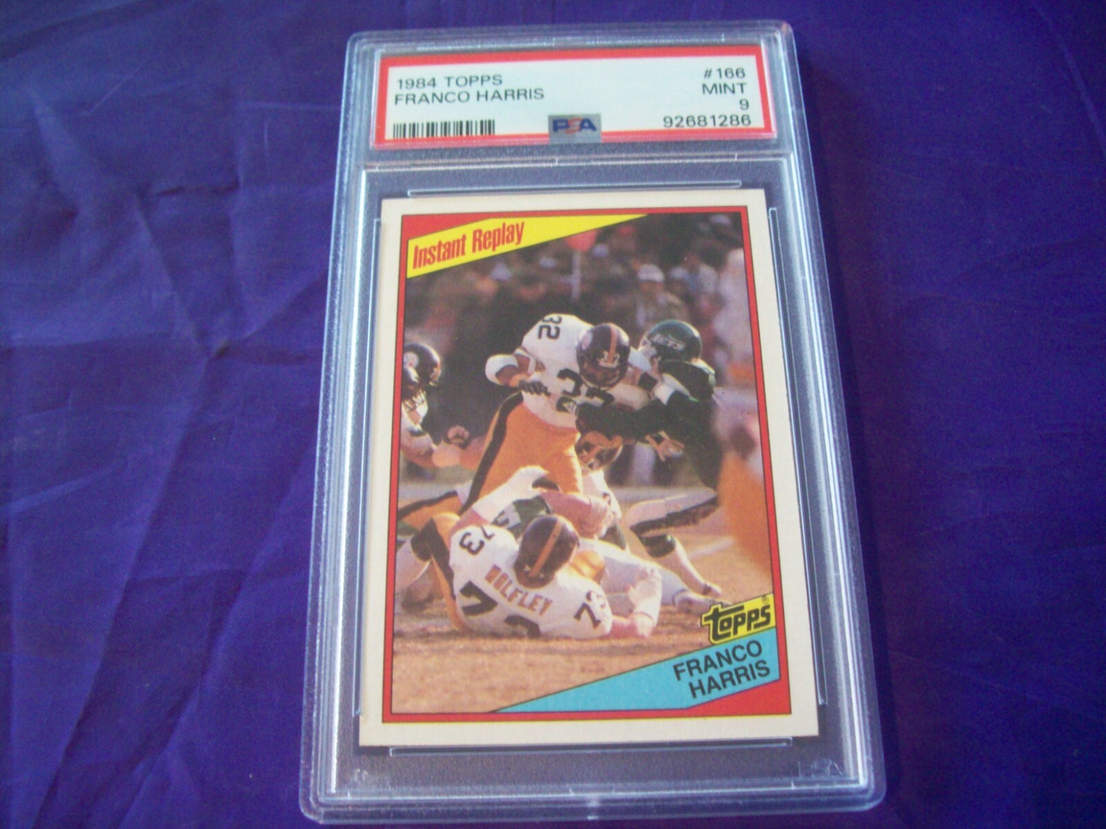1984 TOPPS FOOTBALL #166 FRANCO HARRIS (STEELERS) PSA 9