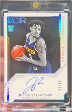 2023-24 Noir Julian Strawther True Rookie Autographs On Card Auto /99 RC
