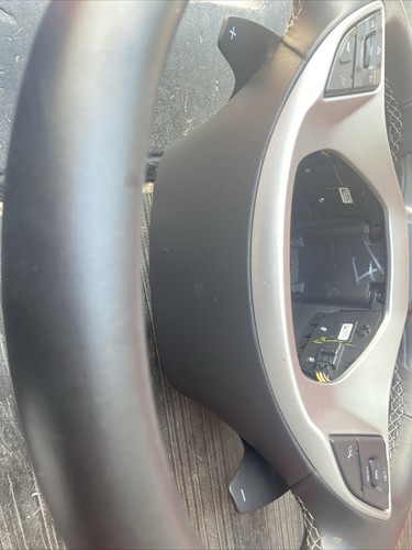 2014-2019 C7 Corvette Automatic Leather D-Shaped Steering Wheel Gray Stitching - Picture 12 of 24