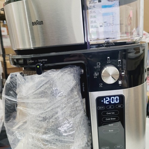 Braun MultiServe Drip Coffee Maker 10 Cup SCA Certified Stainless Black KF9050 - Picture 3 of 13