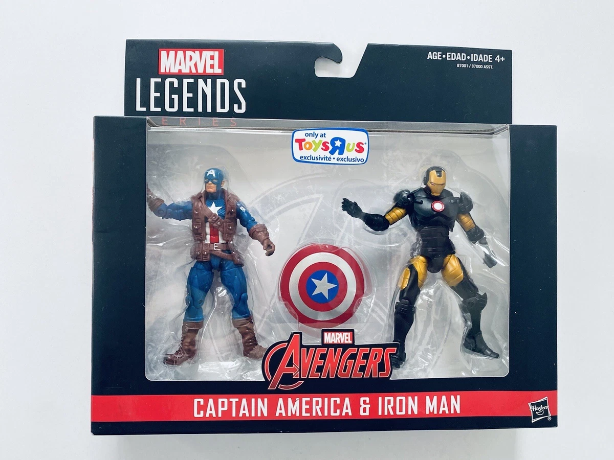Marvel Legends Avengers CAPTAIN AMERICA IRON MAN 2 Pack FAST SHIPPING