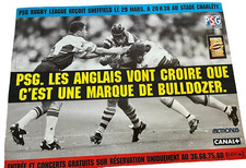 **VERY RARE** POSTER FOR FIRST EVER SUPER LEAGUE GAME- PARIS V SHEFFIELD-29/3/96