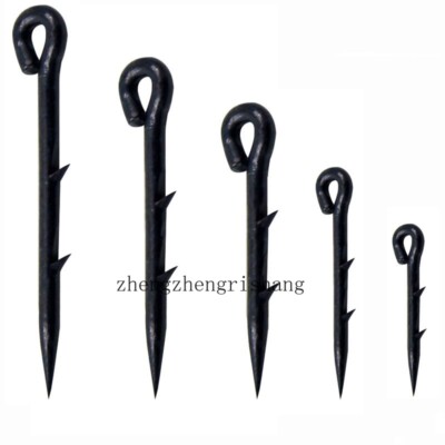 20Pcs Metal Matt Black Bait Spikes Boilie Screws Ronnie Rig Carp Coarse Fishing