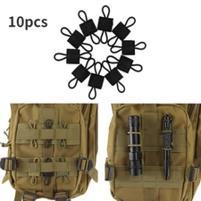 Tactical Gear Holder Clip Molle Web Dominator Elastic Strings Buckle Backpacks