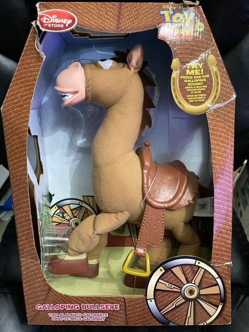 Disney Toy Story Woody’s Roundup Bullseye Plush with Galloping Sound DAMAGED BOX