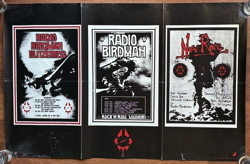 Radio Birdman - New Christs 1980's Original Promo Poster 570mm x 880mm Punk.