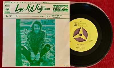 RENATO ''LADY BARBARA'' ULTRA-RARE 1970 ORIGINAL JAPANESE PROMO SINGLE-45 W/PS!!