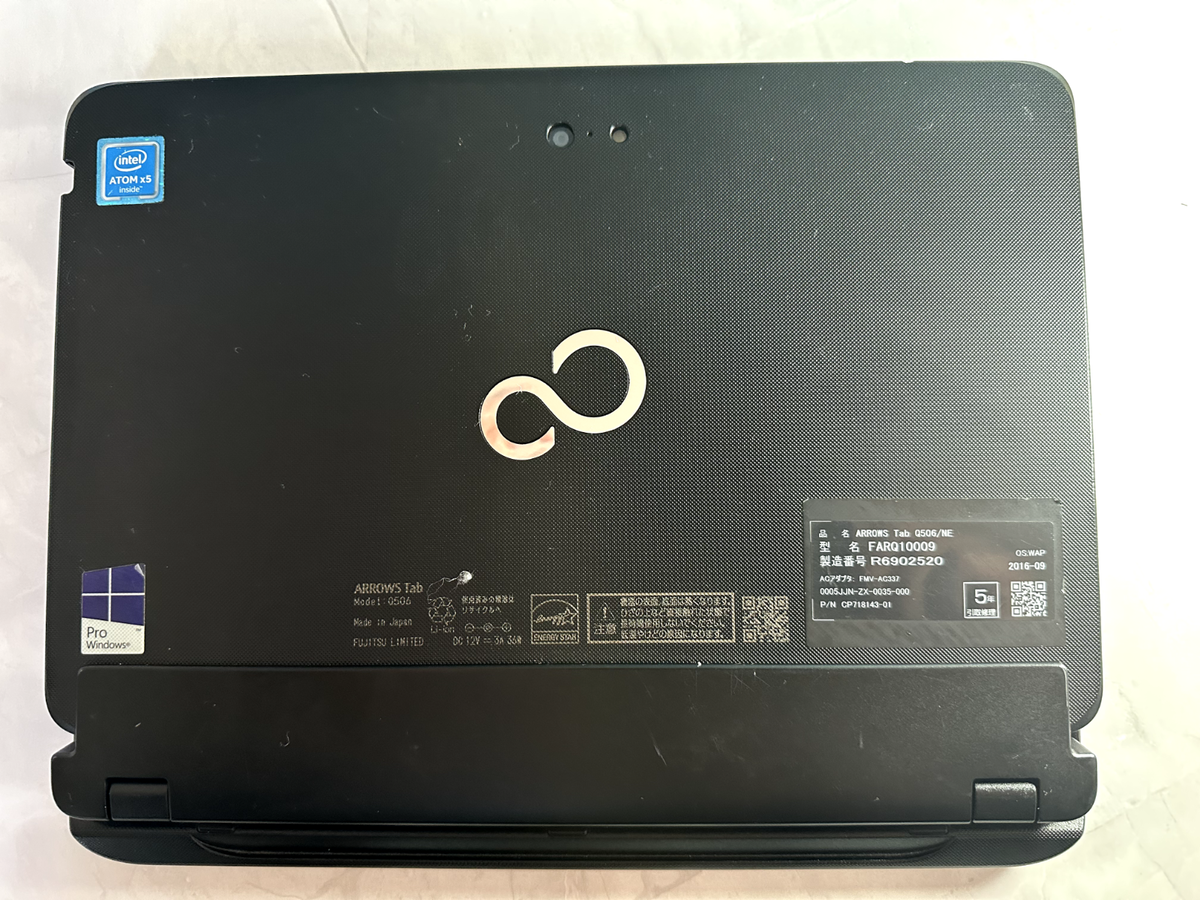 Fujitsu Arrows Tab Q506/NE 10.1” Atom -Z8550 4GB 64GB eMMC Fujitsu Arrows Tab Q506/NE 10.1” Atom -Z8550 4GB 64GB eMMC
