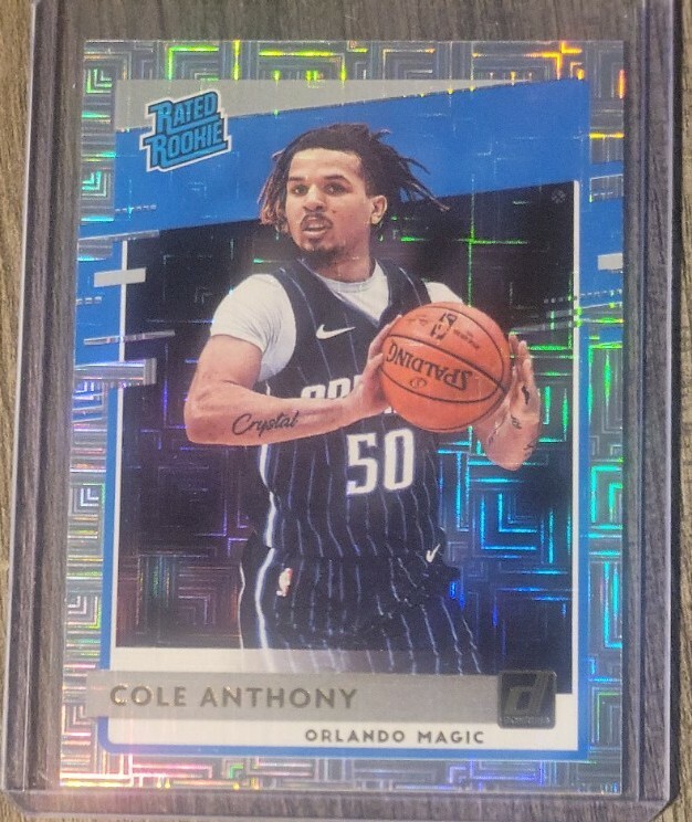 2020-21 Panini Donruss Choice Cole Anthony Silver Mojo Rated Rookie #208 Magic