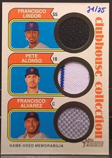 Alonso Alvarez Lindor Triple Relic SSP Clubhouse Collection /25 2023 Heritage
