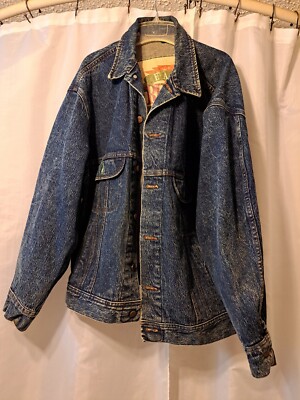 Lee Easy Rider Jean Jacket XL Mens Blue