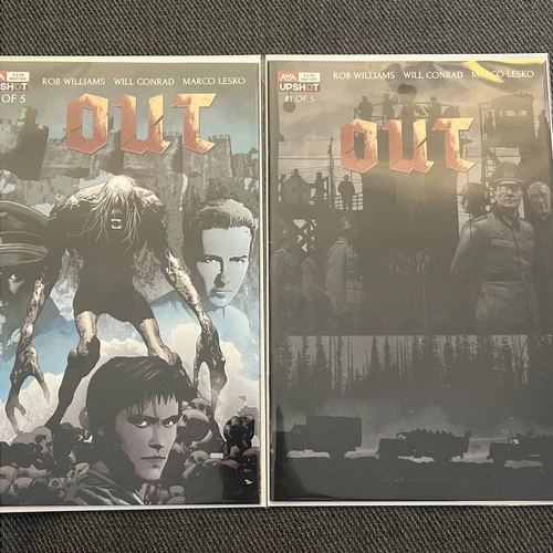 OUT #1 SET OF 2 Comic Cover A Bradstreet & Cover B Deodato Jr AWA UPSHOT NM Gemi