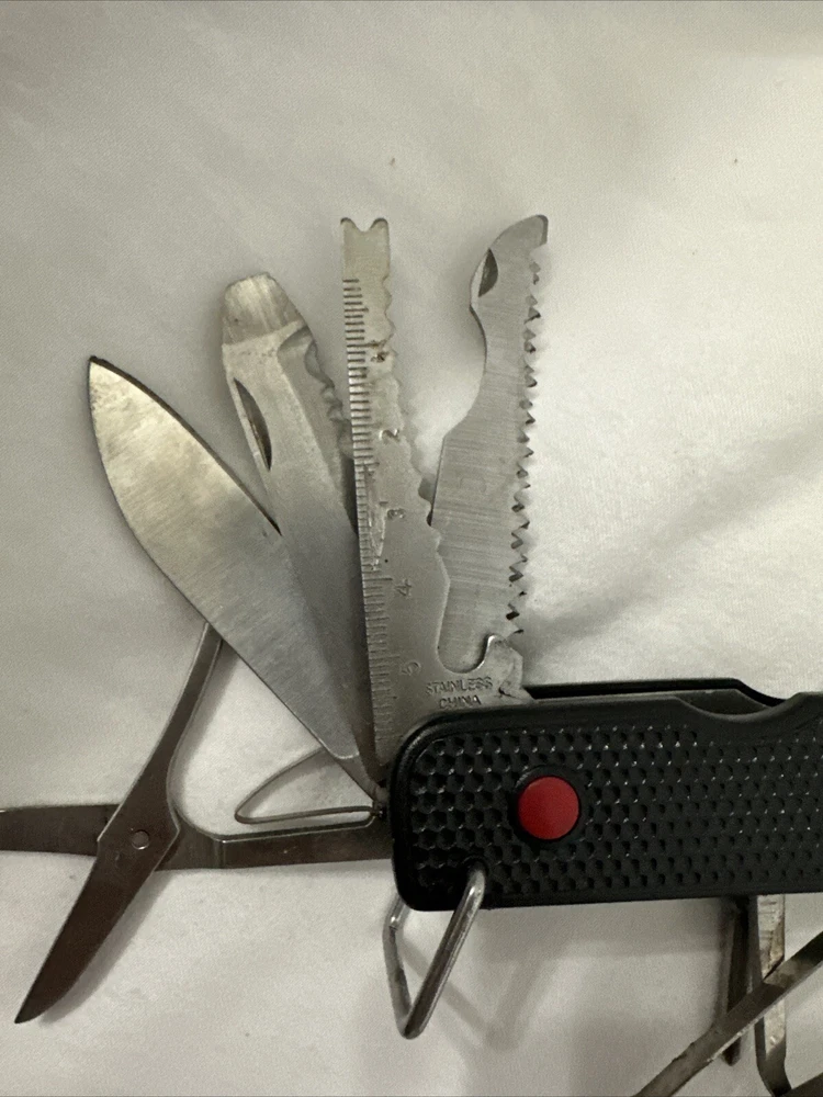 8-in-1 Multi-Tool with Needle Nose Pliers Screwdriver Scissors Ruler