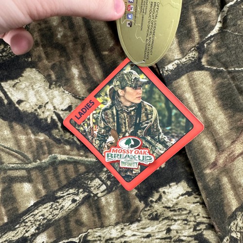 Mossy Oak Shirt Womens Large Camo Break Up infinity Long Sleeve Outdoor Ladies - Picture 2 of 10