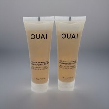 Brand NEW Sealed Lot of 2 OUAI Detox Shampoo 1 oz/30mL Each Travel/Mini Size