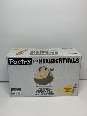Poetry For Neanderthals Inflatable Bat, Party Word Game by Exploding Kittens NEW