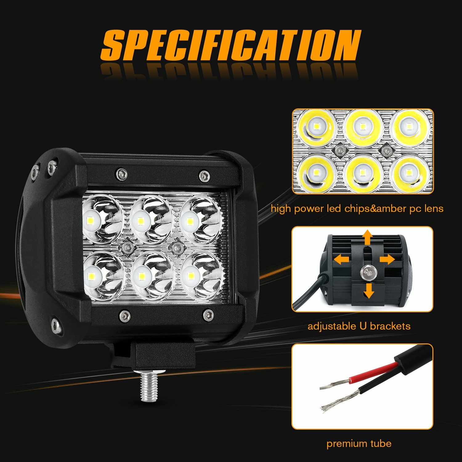 22 In. Spot/Flood Combo LED Light Bar - Harbor Freight Tools - Foto 5