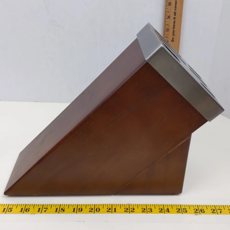 Zwilling J.A. Henckels Cuchillo Autoafilador Bloque Madera Acero Inoxidable Superior 6 Ranuras Foto 4 de 4