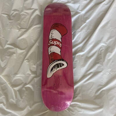 スケートボード Supreme Dr Seuss skateboard deck Supreme New York X Dr Seuss FW18SB8 Cat In The Hat Skateboard Deck