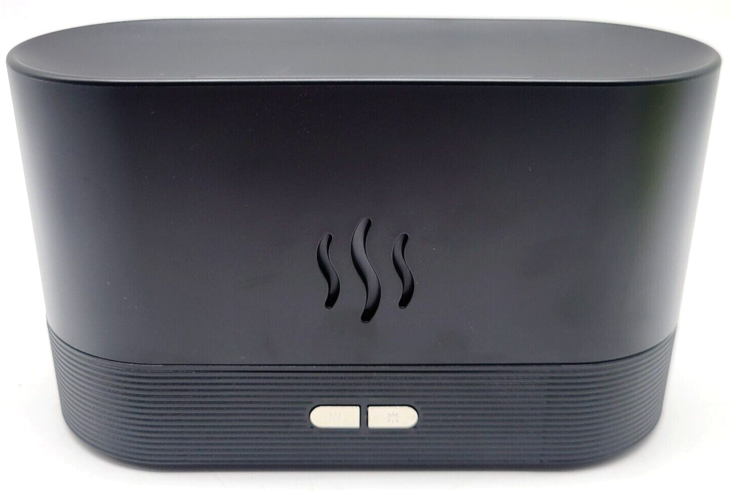 Pluwel Black Flame Diffuser Humidifier with 2 Brightness Modes & Realistic Flame Effect