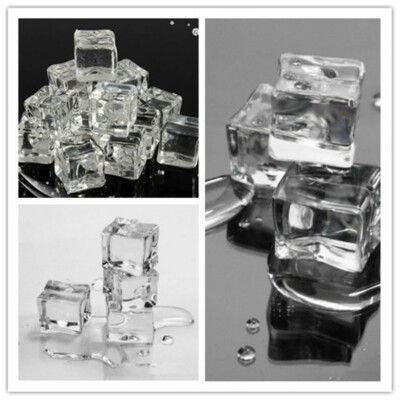 20/50 Knstliche 2CM Acryl Eiswrfel Eisblock Tischdeko Cocktails Party Ice  Tube | eBay.de