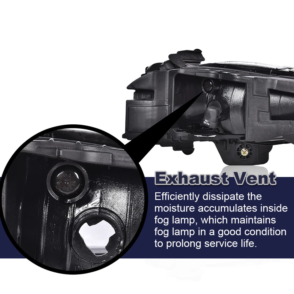 Par de luces antiniebla de conducción ahumadas para parachoques delantero aptas para Hyundai Sonata 2011-2013 Foto 3 de 4