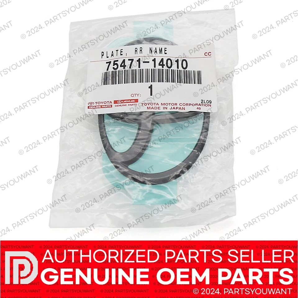 Insignia emblema trasero negra genuina Toyota 1993-1998 Supra JZA80 MK4 75471-14010 Foto 3 de 4