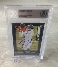 Darnell Mooney Falcons 2020 Playbook RC Autographed Card Beckett Slabbed COA