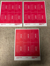 Lot of (3) 18x Vintage 1980's NY Police Federal  "SECRET" Tabs/Decals Obsolete 