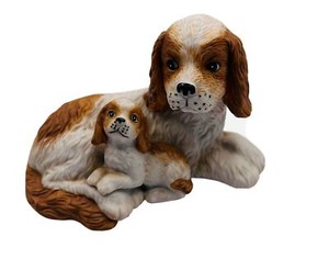 Vintage Home Interiors & Gifts Cocker Spaniels Figurine #1424