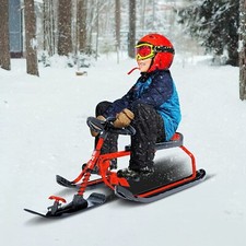RYDR Snow Runner - Snow Bike Sled,Winter Bike for Children, Rubber Handle Steeri