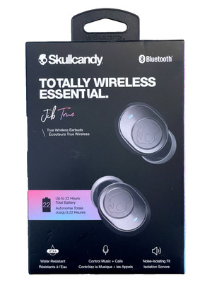 Brand New Skullcandy Totally Wireless Essential JIB TRUE Wireless Earbuds Black