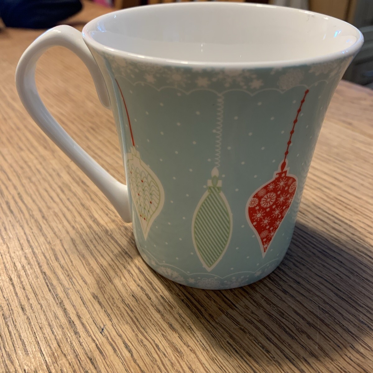 Aynsley Let It Snow Christmas Baubles Mug- Fine China Mug Exc