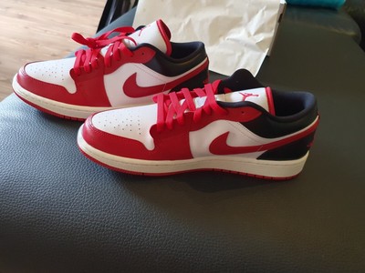 Nike Air Jordan 1 Low White/Gym Red/Black Sail Neu, Original verpackt,ungetragen