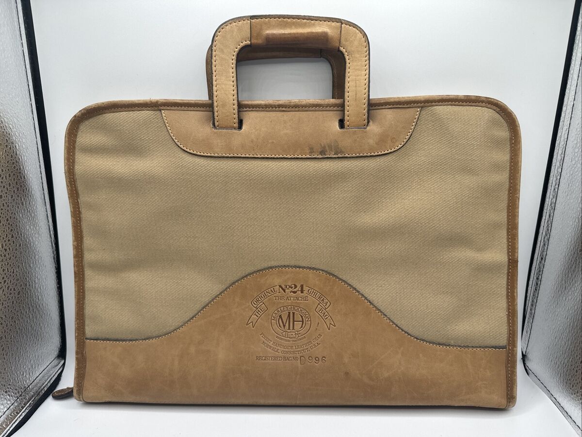 Vintage Marley Hodgson Ghurka No 24 The Attache Tan Twill Vintage Marley Hodgson Ghurka No 24 The Attache Tan Twill