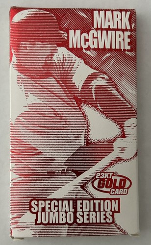 Tarjeta de béisbol Jumbo 1998 oro 23 k Mark McGwire de los Cardenales de San Luis - Imagen 3 de 4