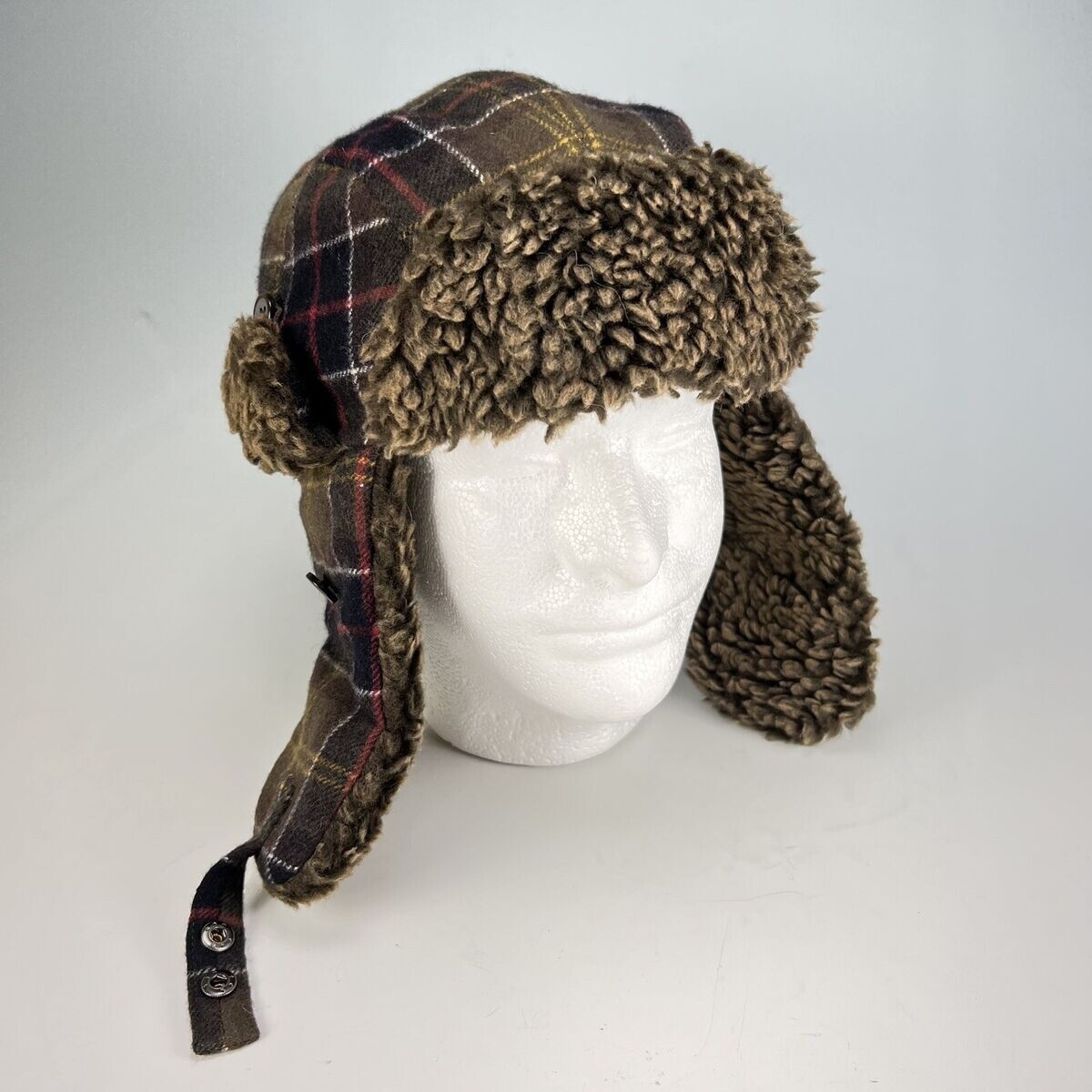Trapper Hat Barbour Winter Hats Barbour Tartan Hunted Wool Cheked