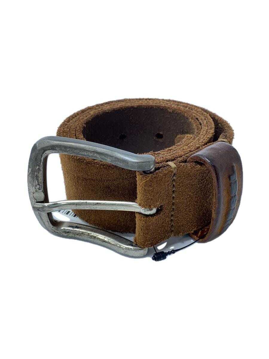 DIESEL Belt Leather BRW Solid Color Men