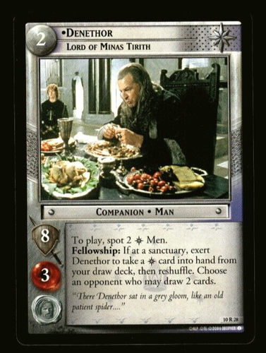 Lord of the Rings LotR TCG Denethor Lord of Minas Tirith 10R28 Mount ...