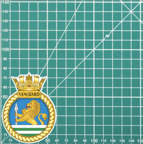 Royal Navy HMS Vanguard wasserdichter Vinyl-Aufkleber - mehrere Größen - Bild 7 von 9