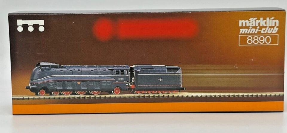 Locomotora de vapor aerodinámica escala Z Marklin 8890 German State RR DRG clase 03.10 Foto 2 de 4