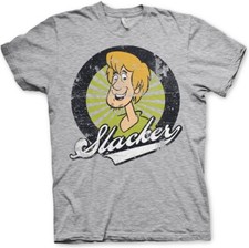 Image of Scooby Doo Shaggy The Slacker T-Shirt Heather-Grey