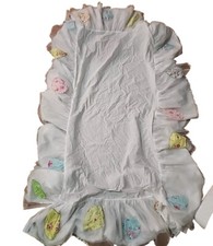 Pottery Barn Crib Skirt Patch Work Leaves