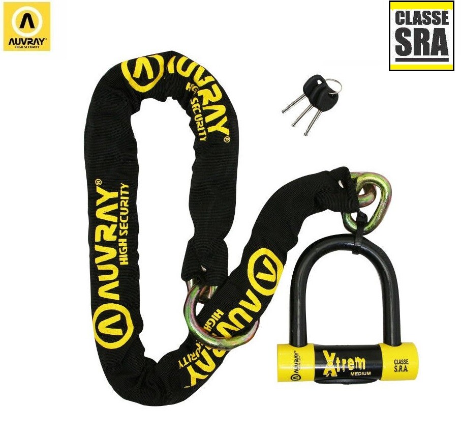 Antivol chaine Ray Xtrem lasso 1.20 m pour moto et scooter