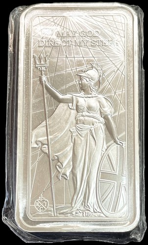 2022 ST. HELENA 10 POUNDS SILVER 10 OZ 999 FINE SEALED BRITANNIA BAR