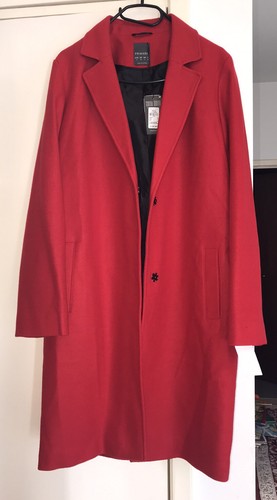 Primark Women Red Coat Size 10 | eBay