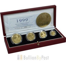 1999 Proof Britannia Gold 4-Coin Set Boxed